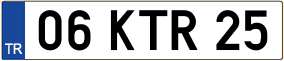Trailer License Plate